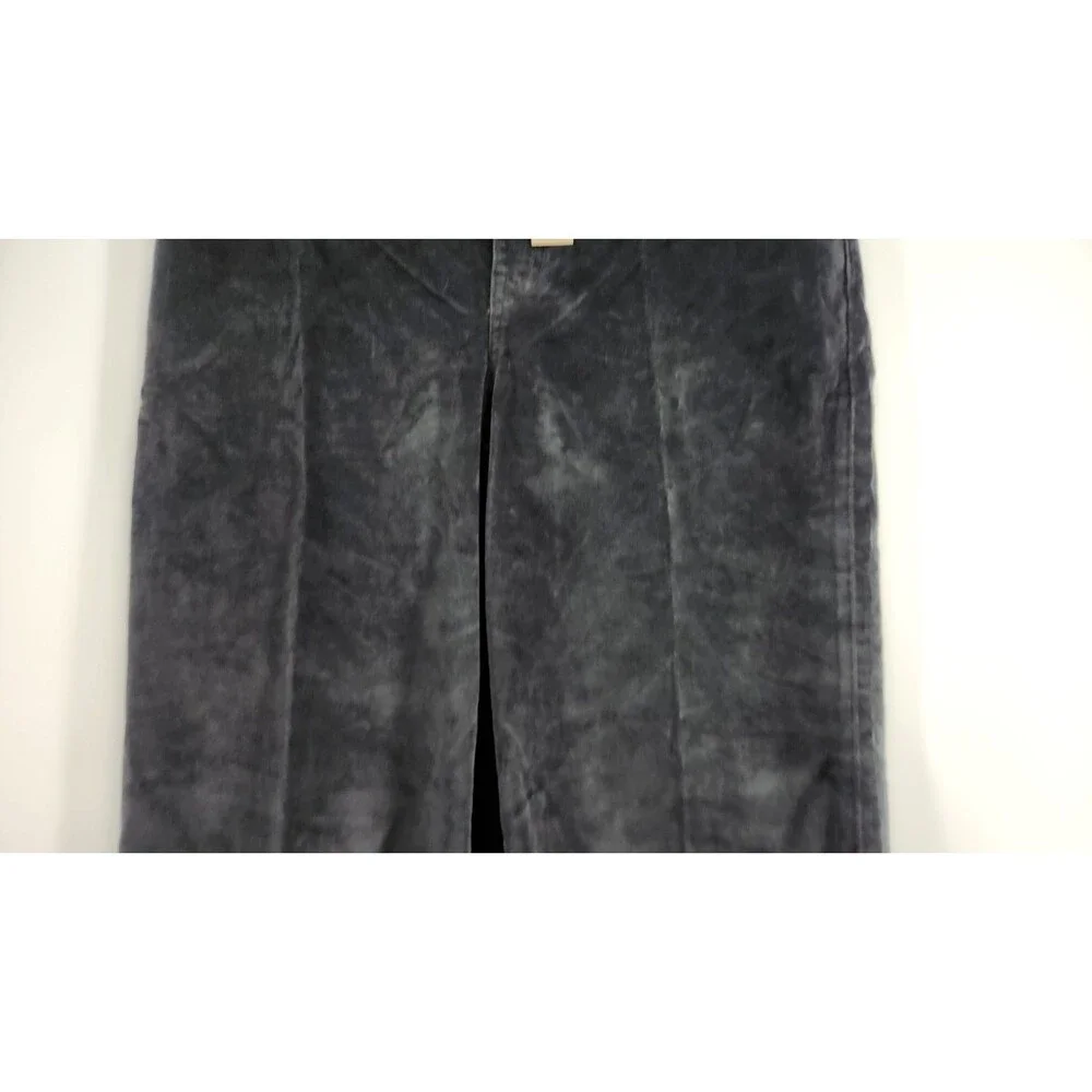J.Crew Womens P29 Petite Black Wide Leg‎ Washed Velvet Trousers NWT